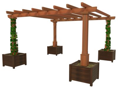 Pérgola con Jardineras PMC-1