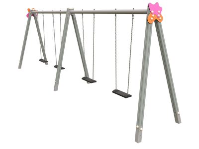 COL-10 - Columpio 4 asientos planos