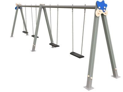 COL-11 - Columpio 4 asientos planos - PQ