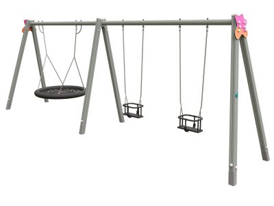 COL-20 - Columpio 3 asientos Nido-2 cucos