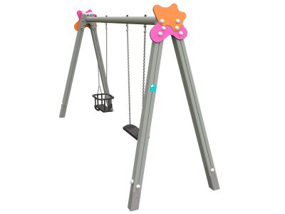 COL-06 - Columpio asiento plano y cuco