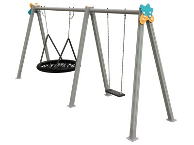 COL-17 - Columpio 2 asientos Nido/plano